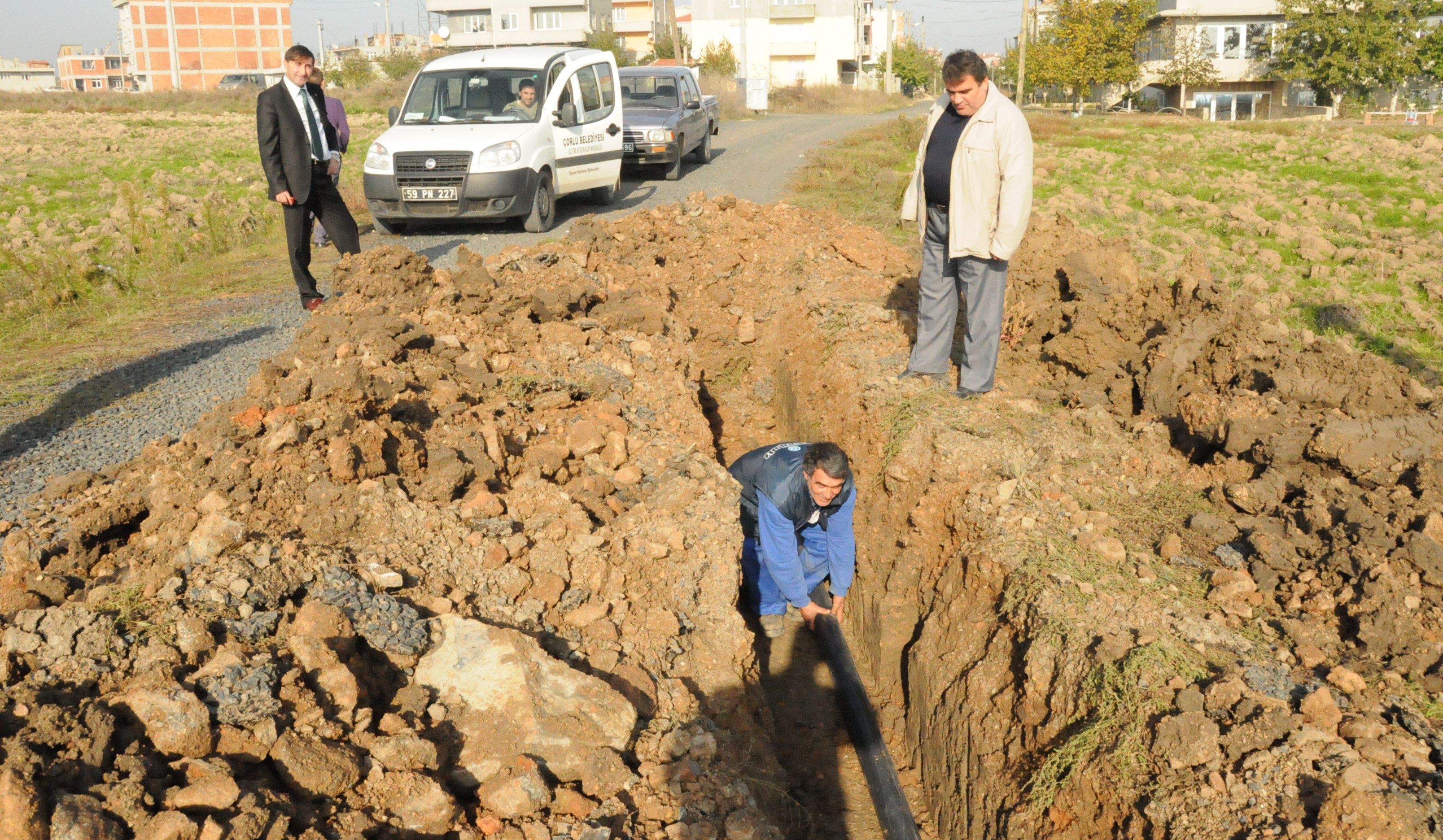 Hatip Mahallesi�nde Yeni ��me Suyu Hatt�