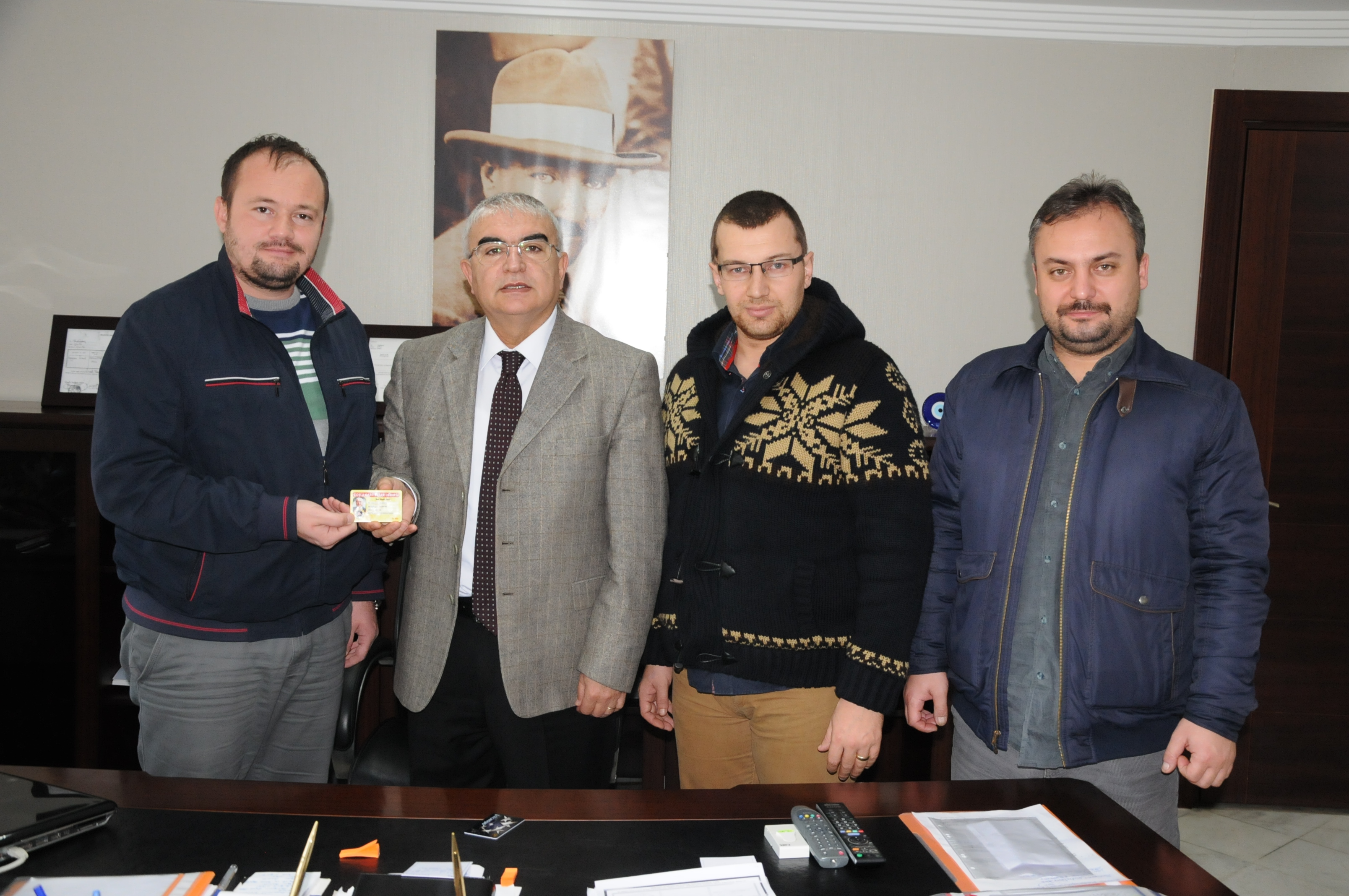 orlu Gazeteciler Derneinden Baysana Ziyaret