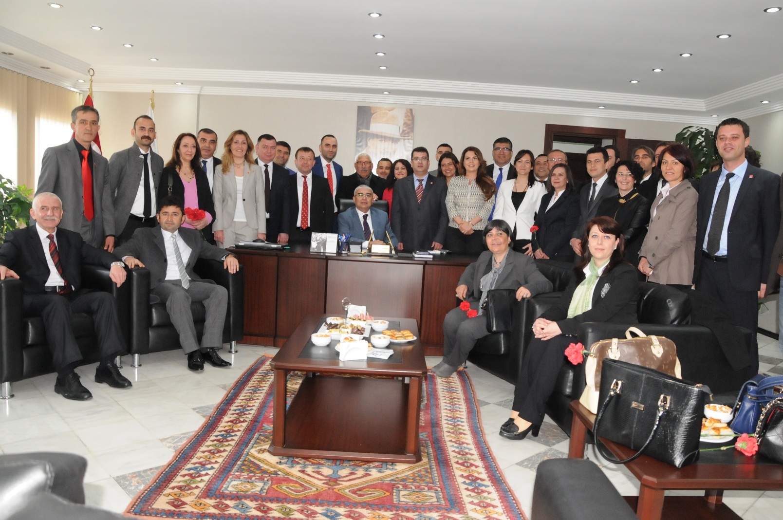 Baysan ve Meclis yeleri Greve Balad