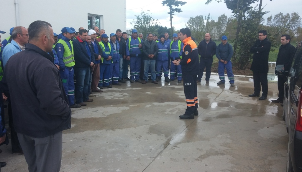 Belediye Personeline Afet Bilinci Eitimi Verildi