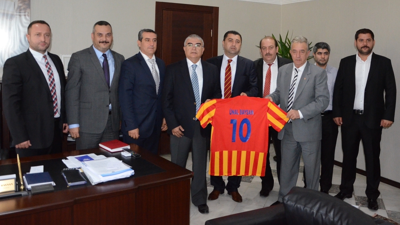 �orluspor 1947 Kul�p Y�netiminden Ba�kan Baysan�a Ziyaret