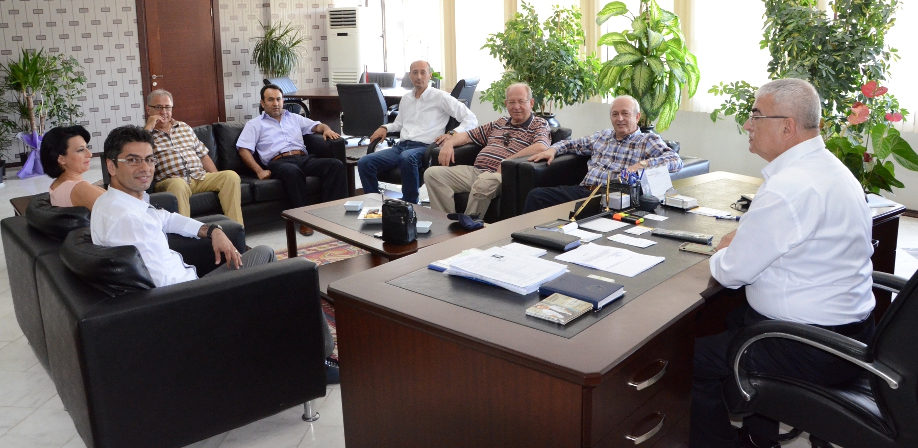 �orlu Rotary Kul�b��nden Ba�kan Baysan�a Ziyaret