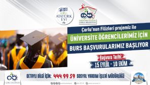 orlu Belediyesinden niversite rencilerine Karlksz 4,5 Milyon TL Burs