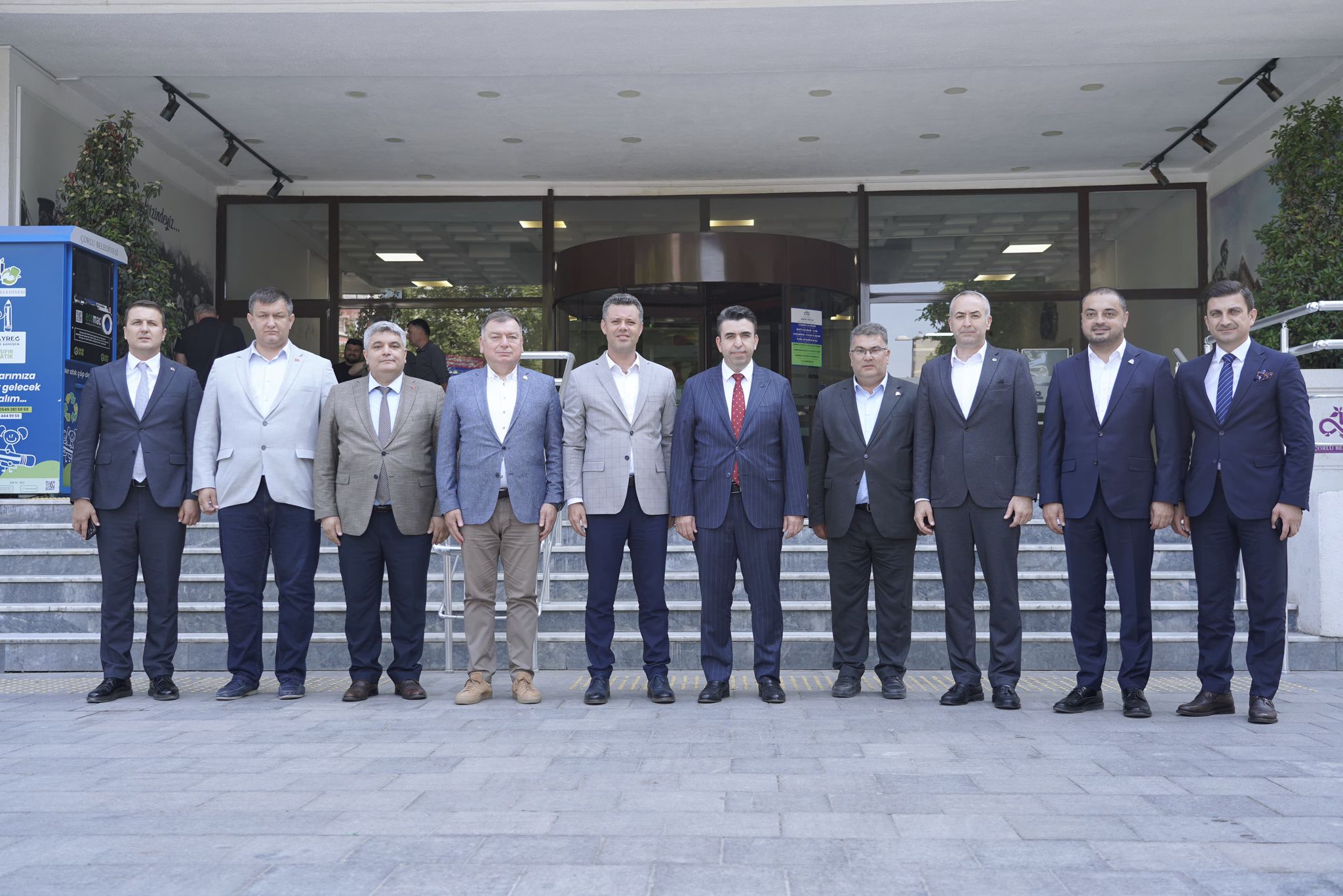orlu Kaymakam Murat Eren`den orlu Belediyesine Veda Ziyareti