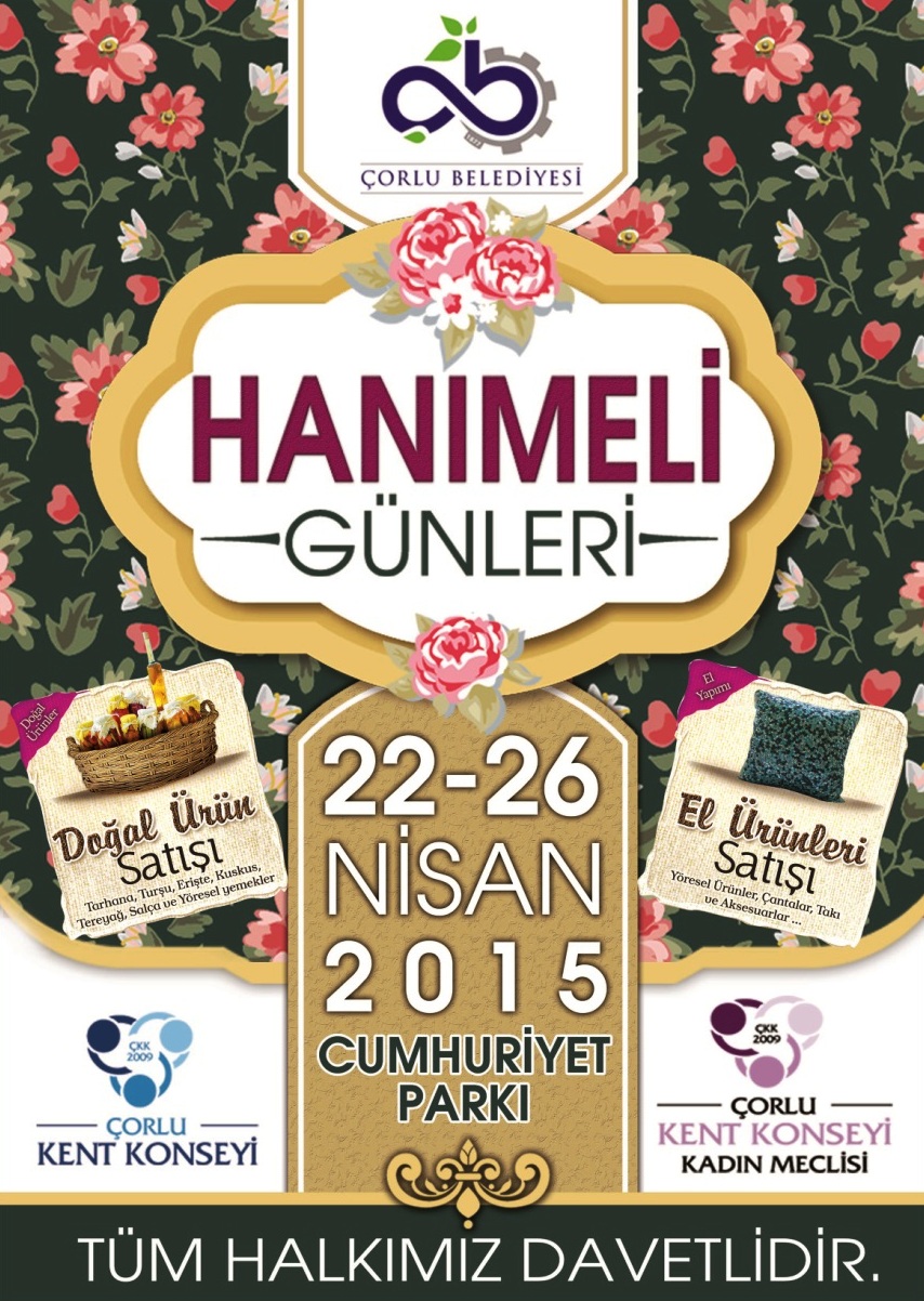 22-26 Nisan Tarihlerinde Hanmeli Gnleri Dzenleniyor