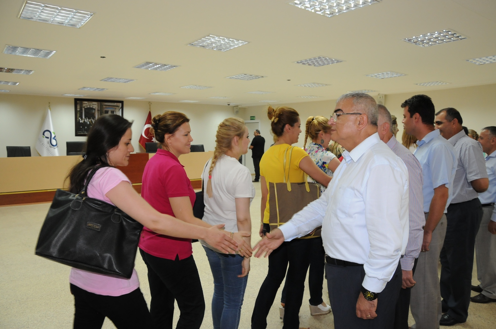 Belediye Y�netimi Personel ile Bayramla�t�