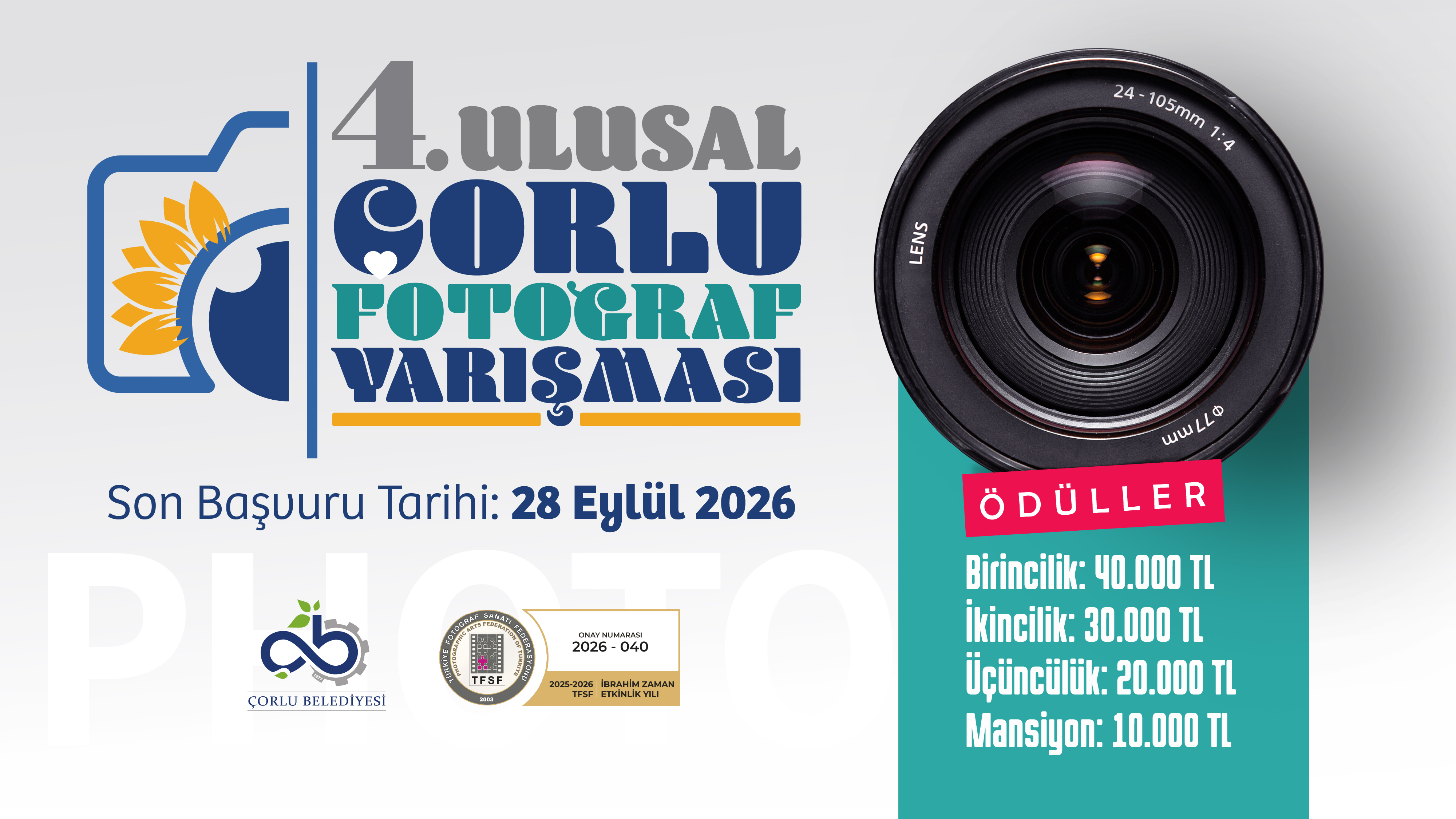 4. Ulusal �orlu Foto�raf Yar��mas� Ba�lad�