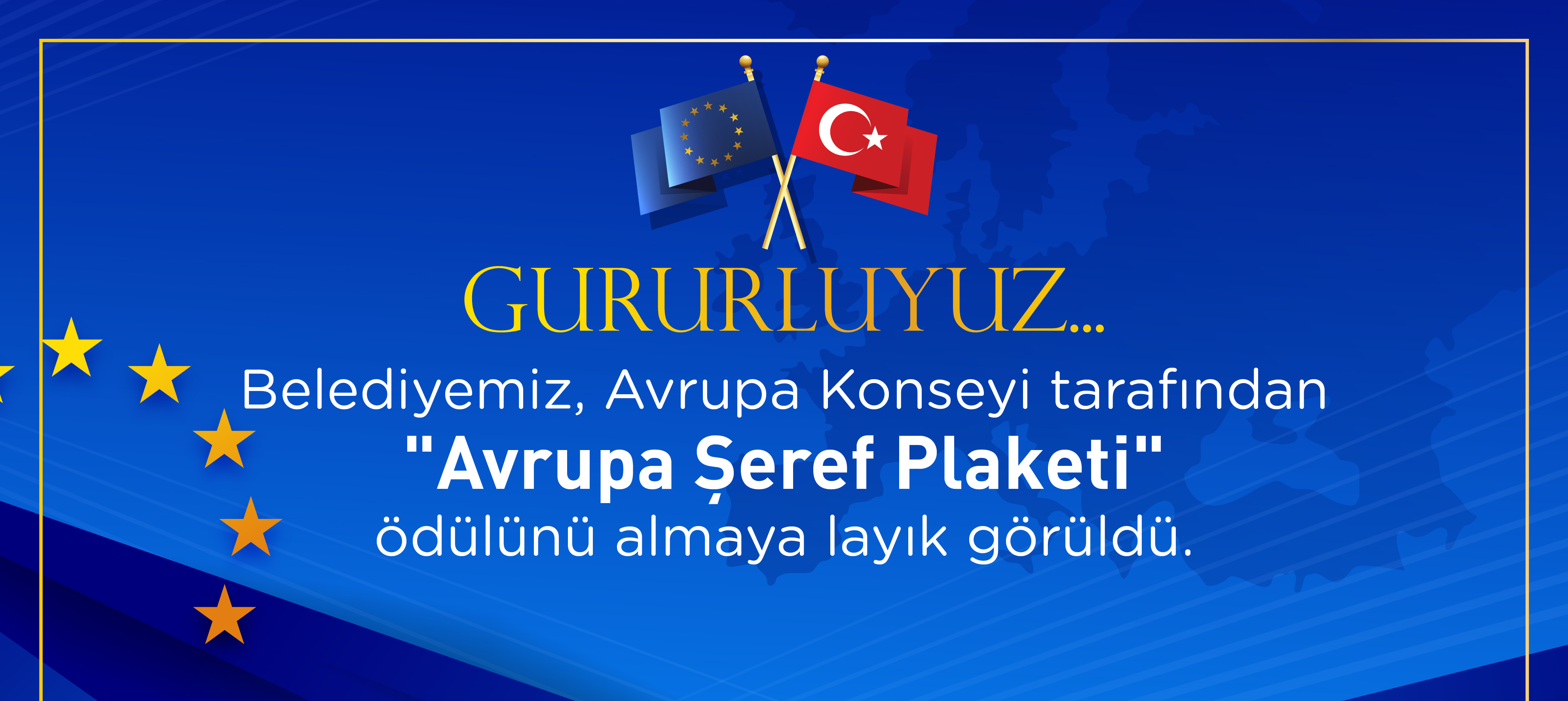 �orlu Belediyesi "Avrupa �eref Plaketi"ne Lay�k G�r�ld�