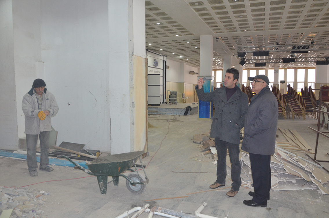 Ba�kan Baysan Tadilata Al�nan D���n Salonunu �nceledi