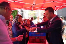 orlu Belediyesinden Cumhuriyet Meydannda Vatandalara Aure kram