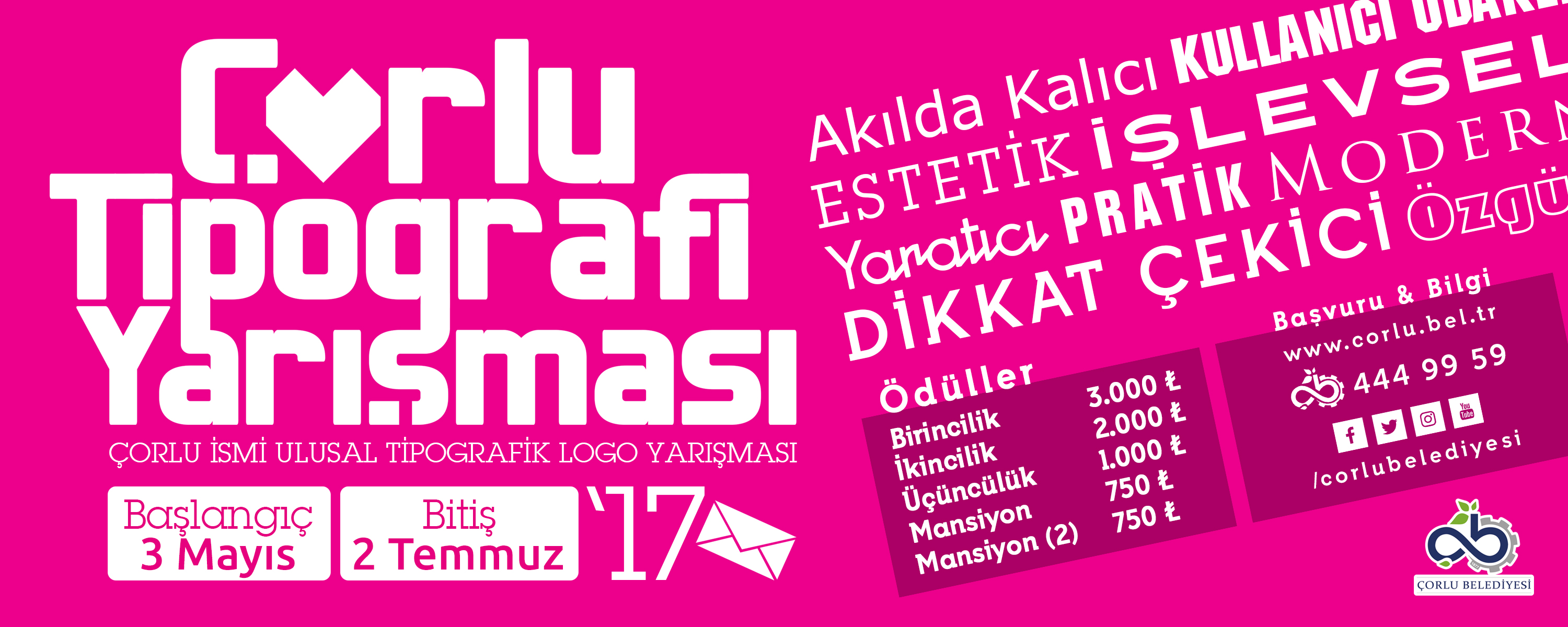 "�orlu" �smi Tipografik Tasar�m Yar��mam�z Ba�lad�