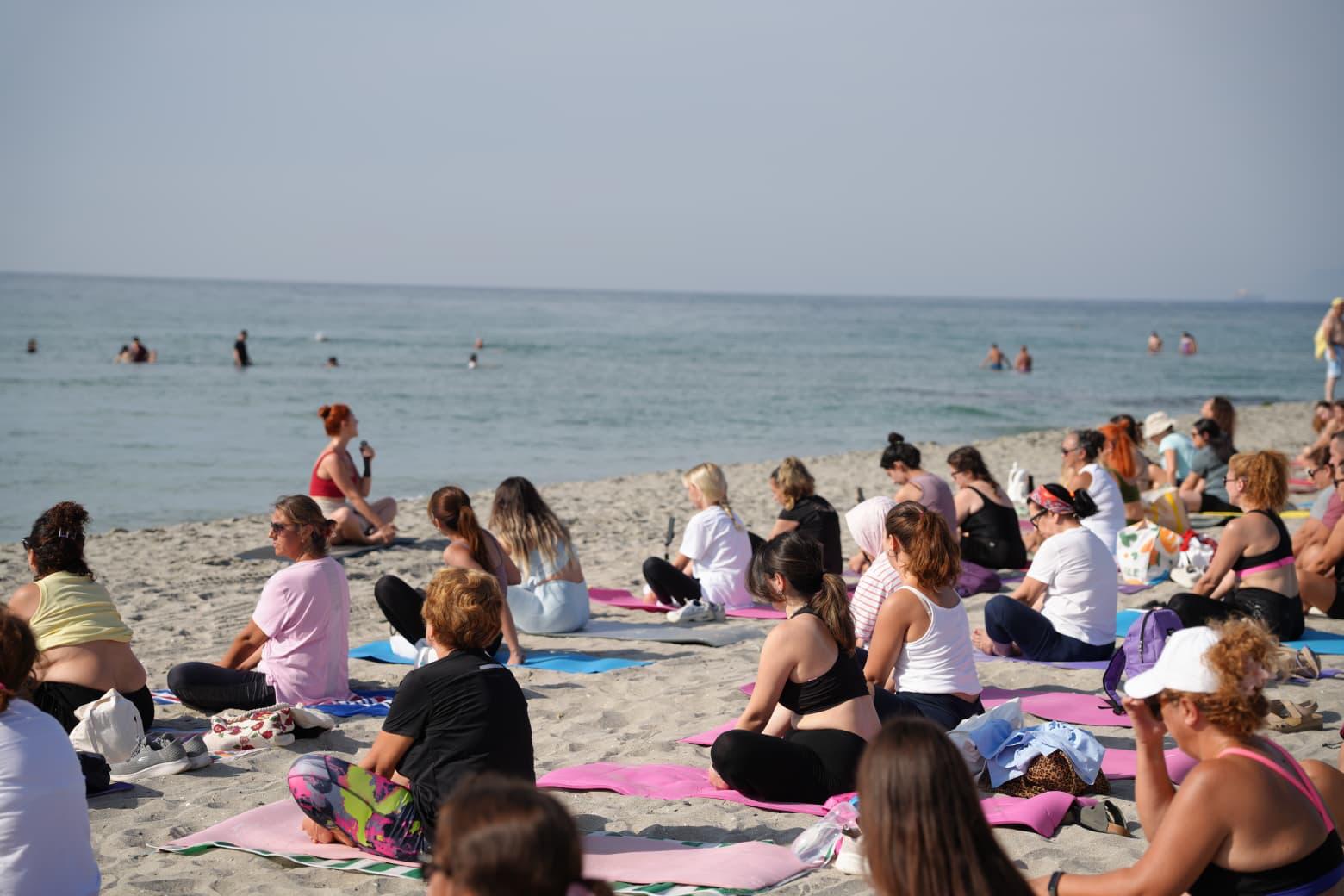 Yenice Sahilinde Yoga Etkinlii